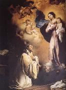 Bartolome Esteban Murillo San Bernardo and the Virgin Mary oil